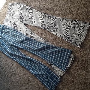 Bundle of 2 Stretchy flare pants with elastic band waist. Shein sz XS 2